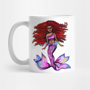 Black African American Mermaid Mug